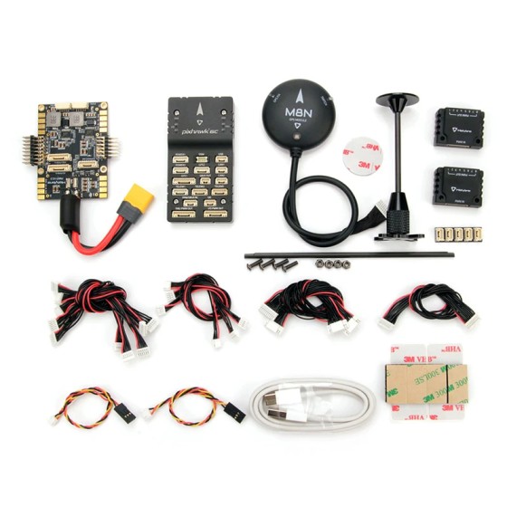 Holybro Pixhawk 6C H743  Plastic Case M8N Power Module Remote Control Drone Flight Including